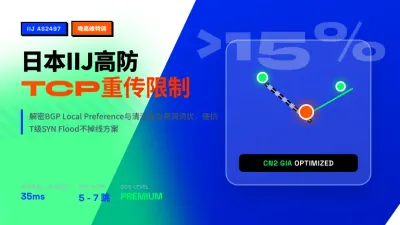日本IIJ线路高防服务器避坑：晚高峰TCP重传率超15%怎么解？