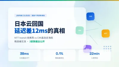 靠谱的日本云服务商有哪些？3家实测回国延迟差12ms