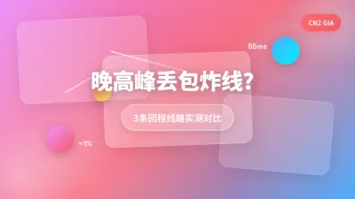 菲律宾优化网络服务器晚高峰丢包严重？3条回程线路实测
