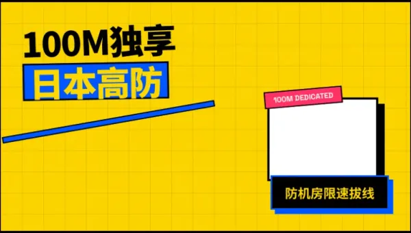 100M独享日本高防服务器怎么选才防机房限速拔线？