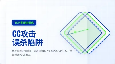 台湾无视CC攻击服务器：30G并发下API零误杀调优实测
