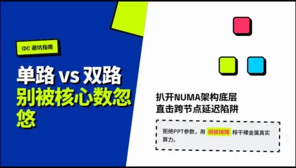 香港单路和双路物理服务器对比：3大核心延迟陷阱与选型避坑