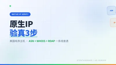 美国纯净原生IP主机跑跨境业务前必验的3个归属地判定细节