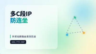 美国多C段IP外贸SEO专属服务器防连坐K站4个排障参数