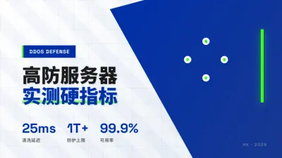 香港站长推荐高防服务器3项防御硬指标实测与采购实录