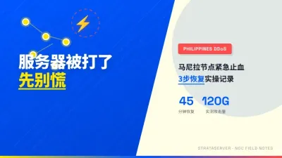 菲律宾服务器被DDoS攻击怎么办3步紧急止血附排障命令