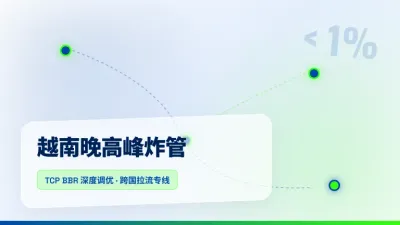 搭建越南视频站大带宽服务器晚高峰丢包怎么压在1%内