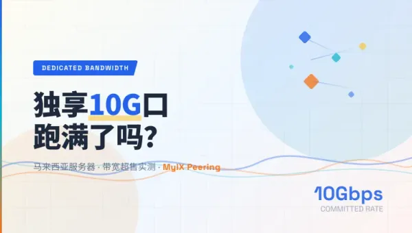 马来西亚纯独享大带宽服务器10G口跑满实测与带宽猫腻