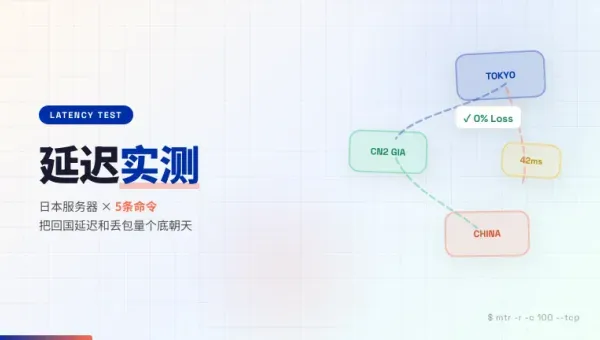 怎么测试日本服务器国内速度5条命令把延迟丢包测个透