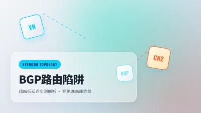 越南低延迟服务器推荐：3招实测排查路由绕路与晚高峰炸线