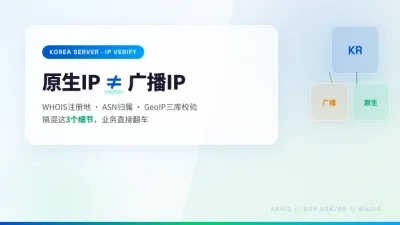 韩国原生ip和广播ip区别 这3个细节九成人搞混了