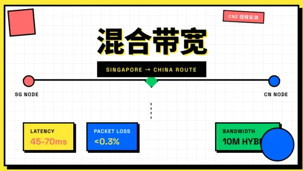 新加坡混合带宽服务器10M回国延迟实测3组数据详细对比