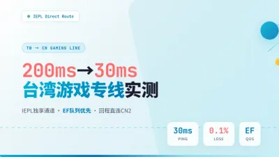 台湾游戏服务器加速专线排雷：3招压住200ms高延迟