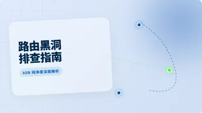 美国住宅IP速度测试避坑：排查3个导致业务掉线的路由黑洞